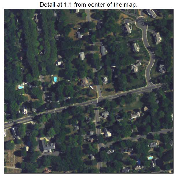 Shrewsbury, New Jersey aerial imagery detail