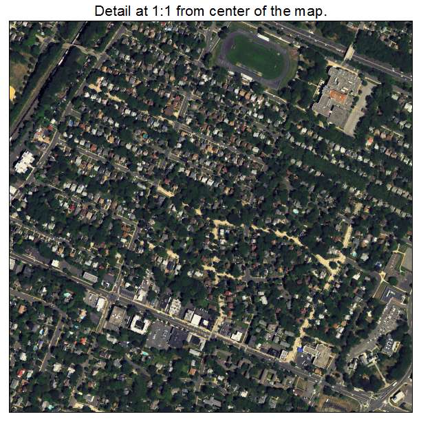 Teaneck, New Jersey aerial imagery detail