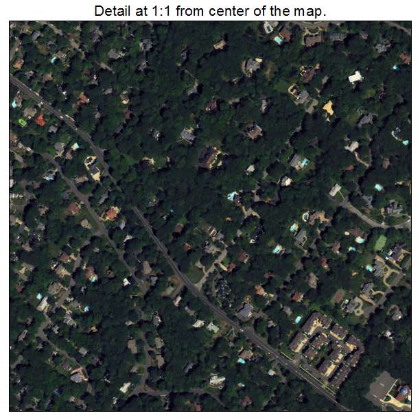 Tenafly, New Jersey aerial imagery detail