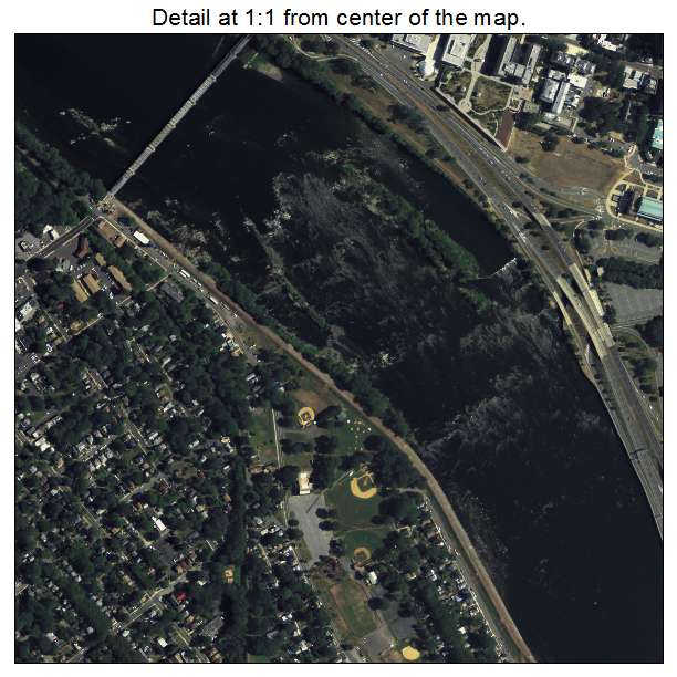 Trenton, New Jersey aerial imagery detail