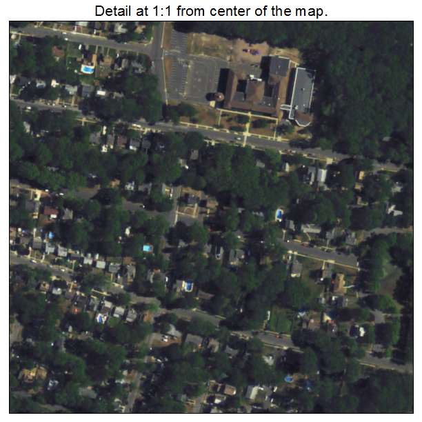 Wanamassa, New Jersey aerial imagery detail