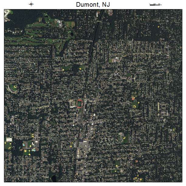 Dumont, NJ air photo map