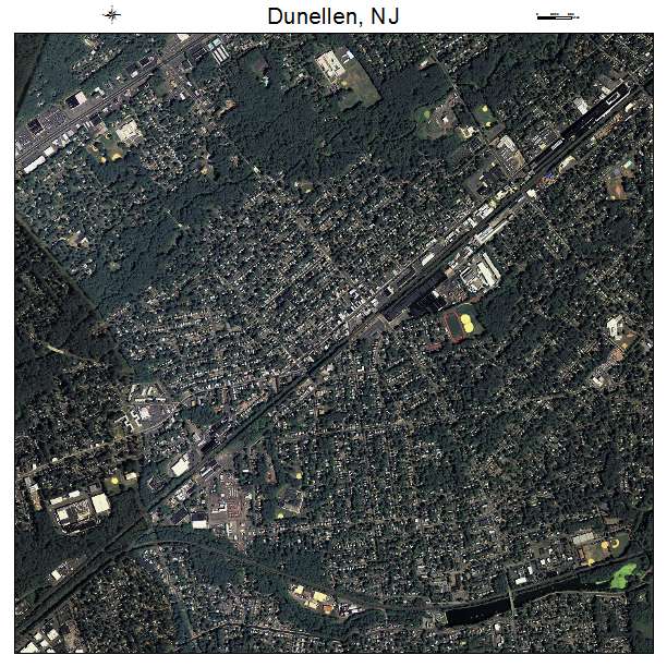 Dunellen, NJ air photo map