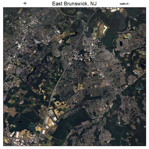 East Brunswick, NJ air photo map