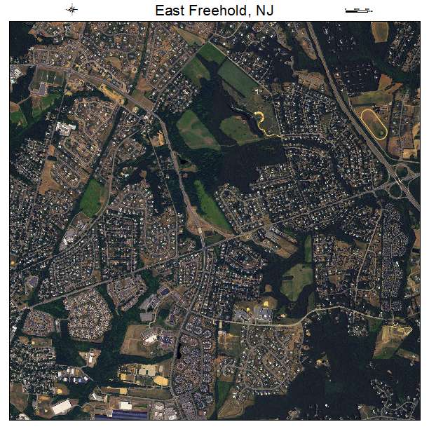 East Freehold, NJ air photo map