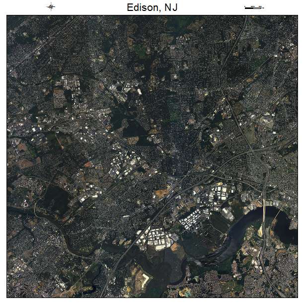 Edison, NJ air photo map