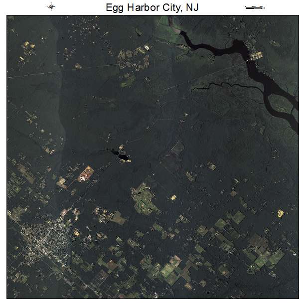 Egg Harbor City, NJ air photo map