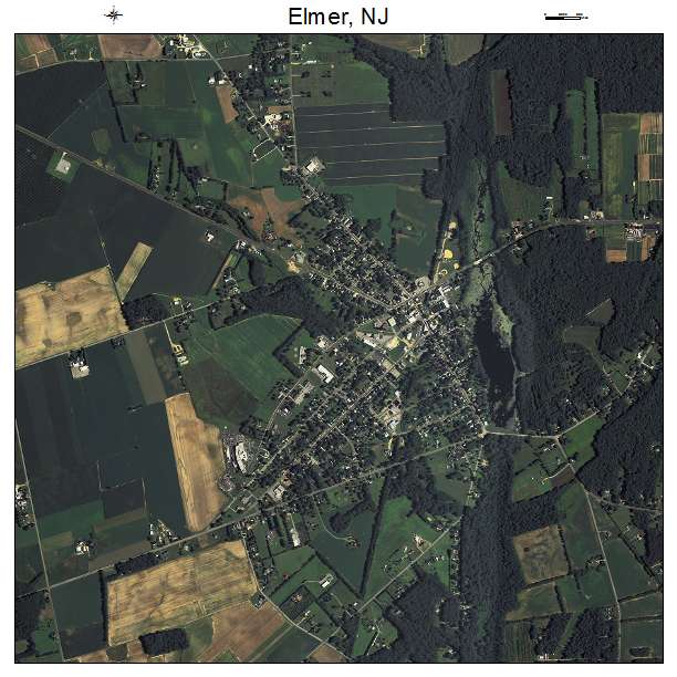 Elmer, NJ air photo map