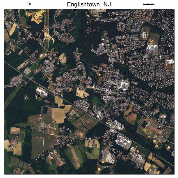 Englishtown, NJ air photo map