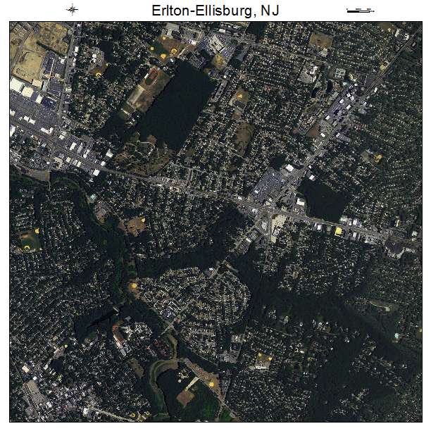 Erlton Ellisburg, NJ air photo map