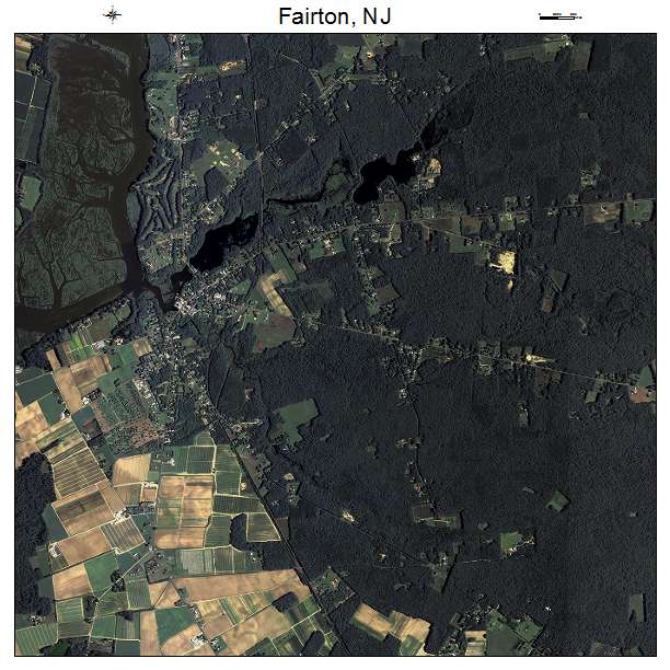 Fairton, NJ air photo map