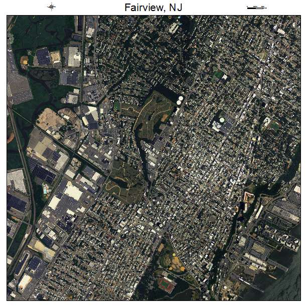 Fairview, NJ air photo map