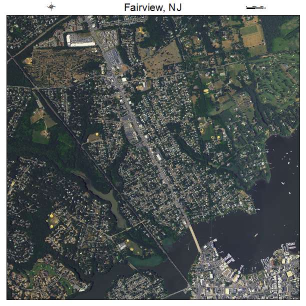 Fairview, NJ air photo map