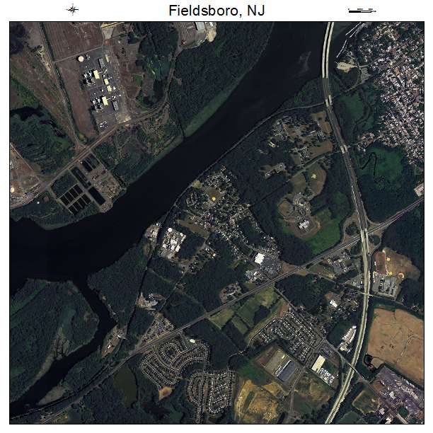 Fieldsboro, NJ air photo map