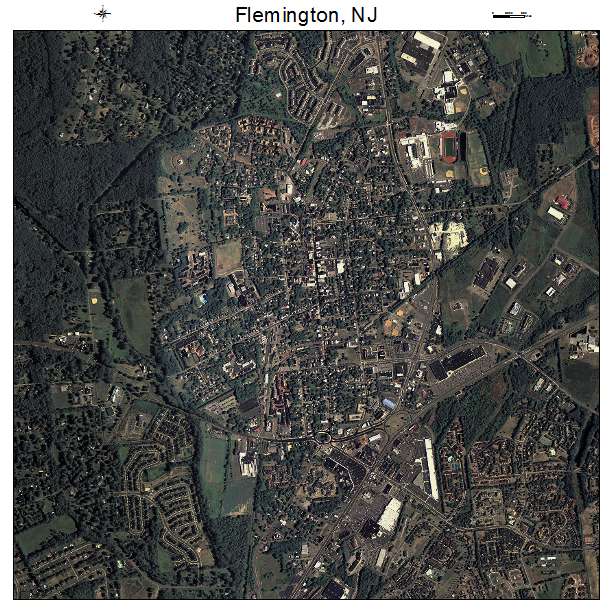 Flemington, NJ air photo map