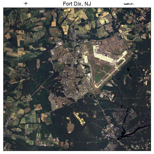 Fort Dix, NJ air photo map