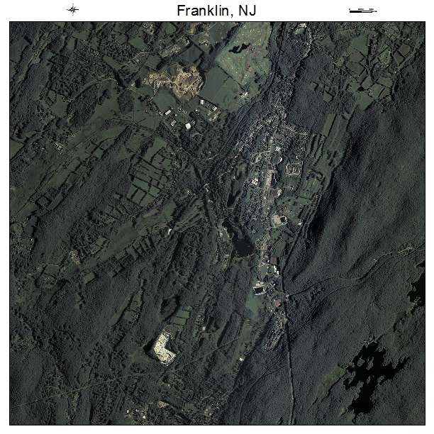 Franklin, NJ air photo map