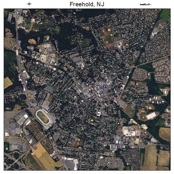 Freehold, NJ air photo map