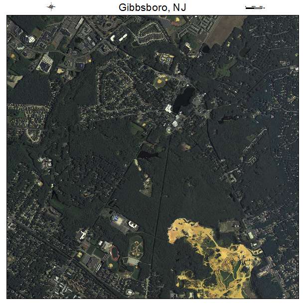 Gibbsboro, NJ air photo map