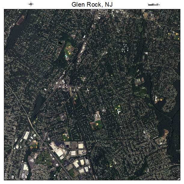 Glen Rock, NJ air photo map