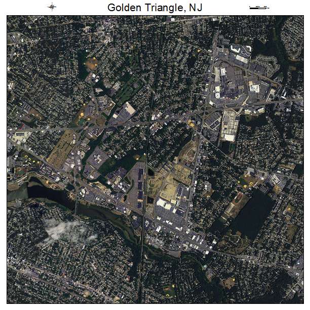 Golden Triangle, NJ air photo map