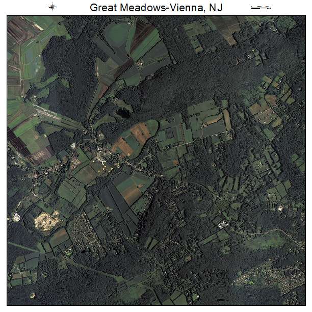 Great Meadows Vienna, NJ air photo map