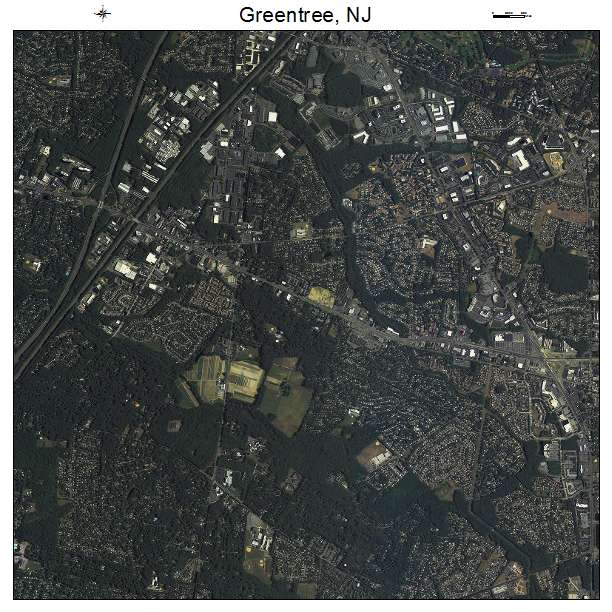 Greentree, NJ air photo map