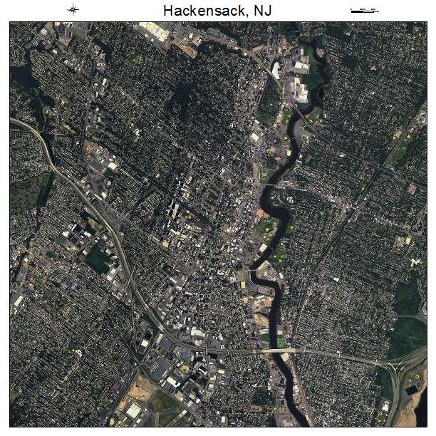 Hackensack, NJ air photo map