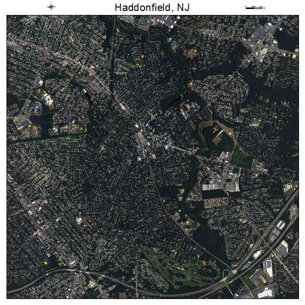 Haddonfield, NJ air photo map