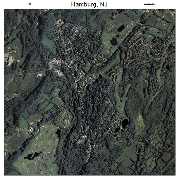 Hamburg, NJ air photo map