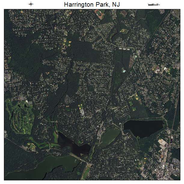 Harrington Park, NJ air photo map