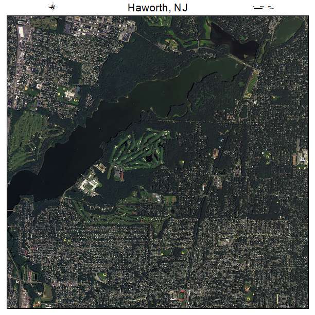 Haworth, NJ air photo map