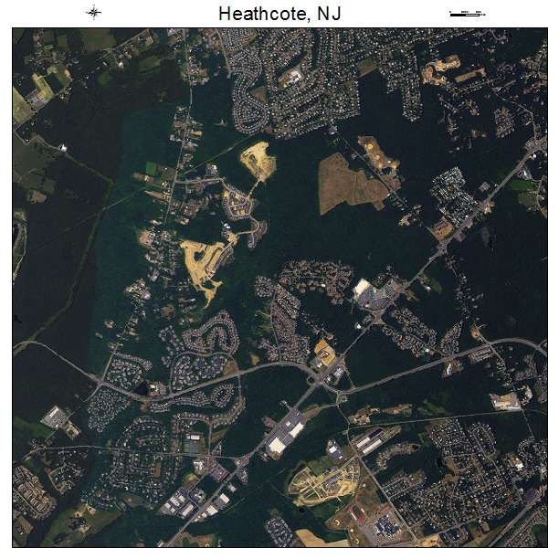 Heathcote, NJ air photo map