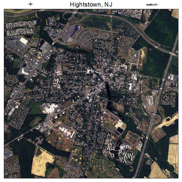 Hightstown, NJ air photo map