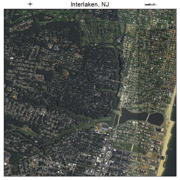 Interlaken, NJ air photo map