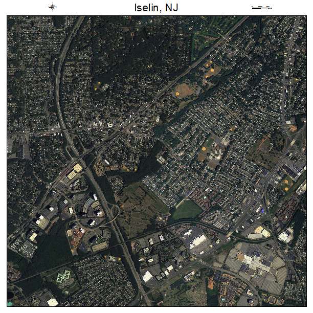 Iselin, NJ air photo map