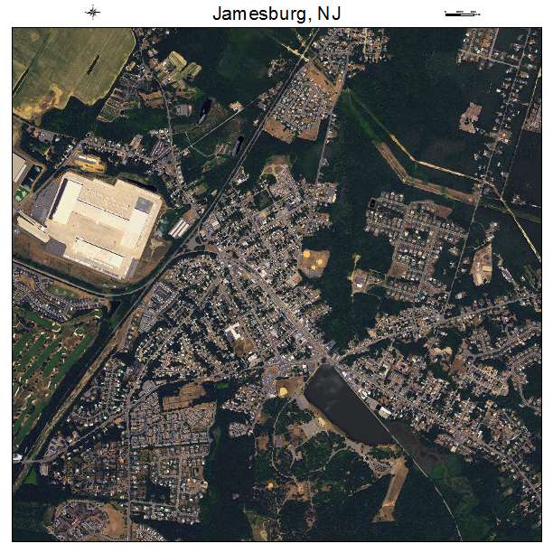 Jamesburg, NJ air photo map