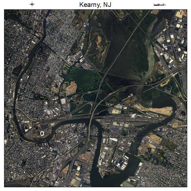 Kearny, NJ air photo map