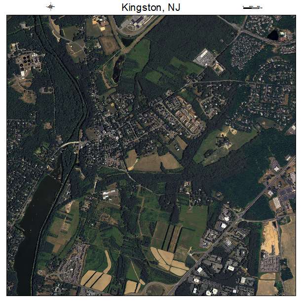 Kingston, NJ air photo map