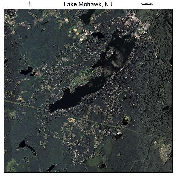 Lake Mohawk, NJ air photo map