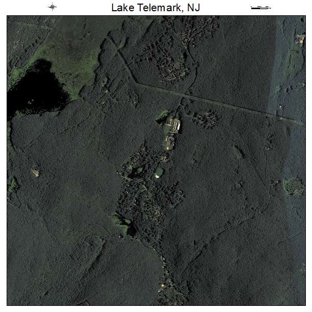 Lake Telemark, NJ air photo map