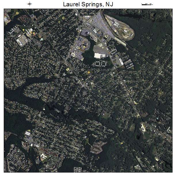 Laurel Springs, NJ air photo map