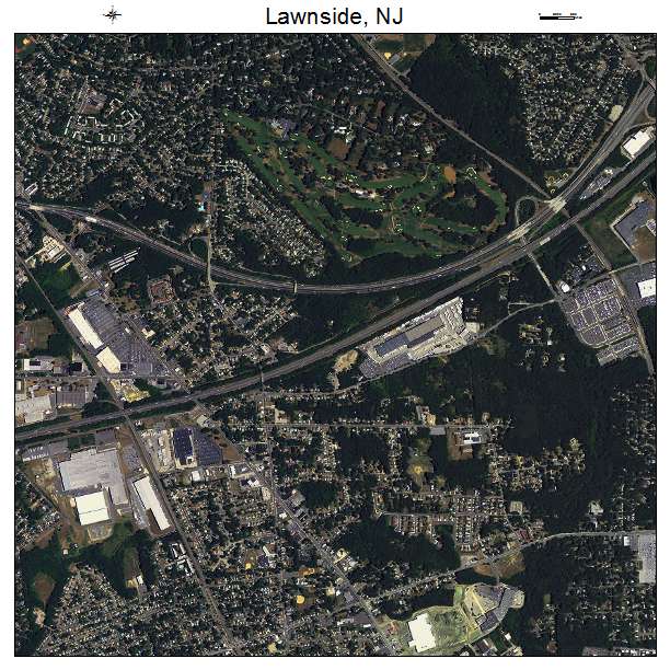 Lawnside, NJ air photo map