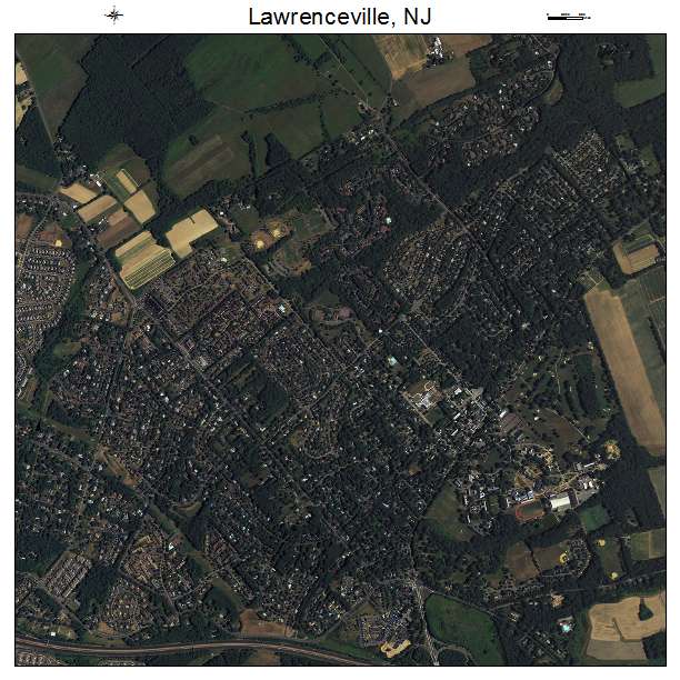 Lawrenceville, NJ air photo map