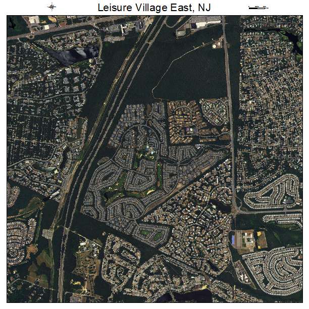 Leisure Village East, NJ air photo map