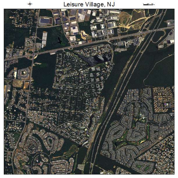 Leisure Village, NJ air photo map