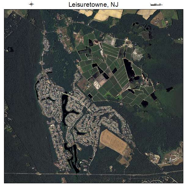 Leisuretowne, NJ air photo map