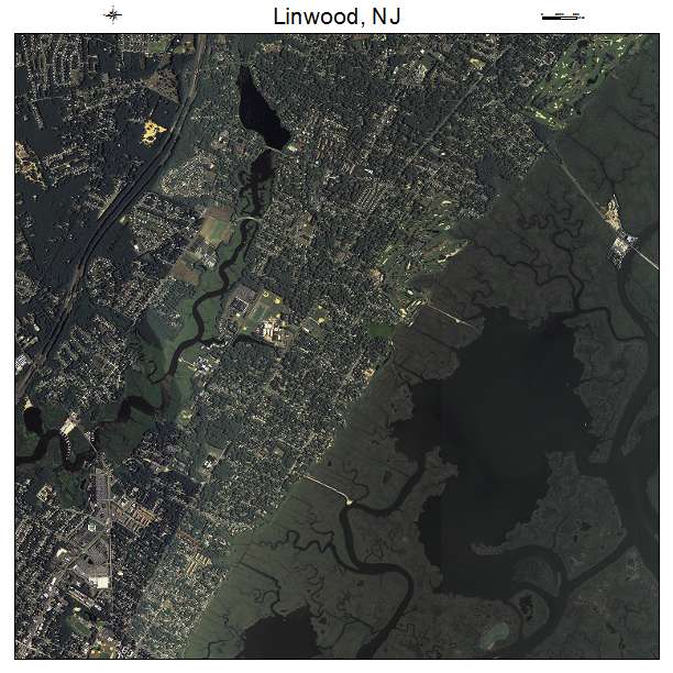 Linwood, NJ air photo map