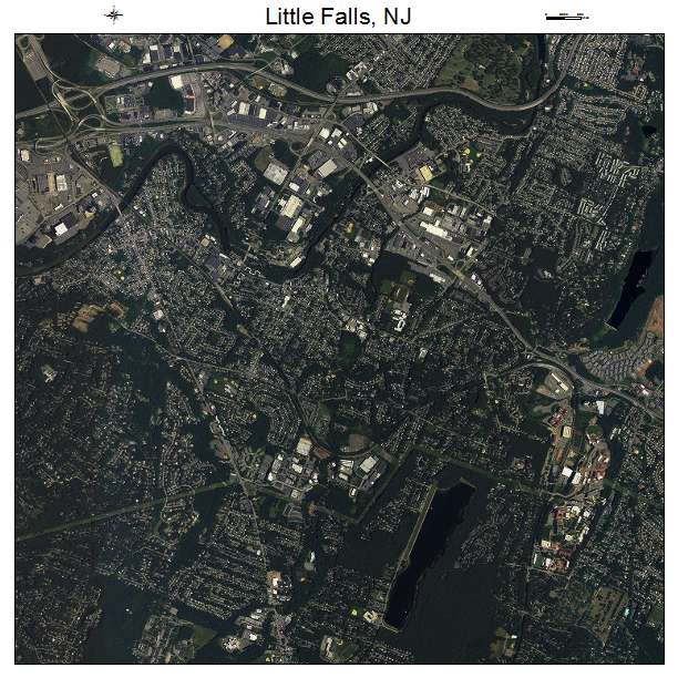 Little Falls, NJ air photo map