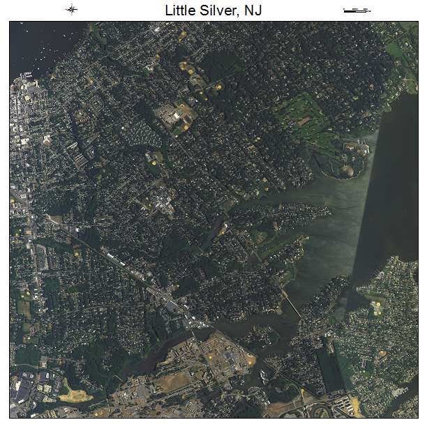 Little Silver, NJ air photo map